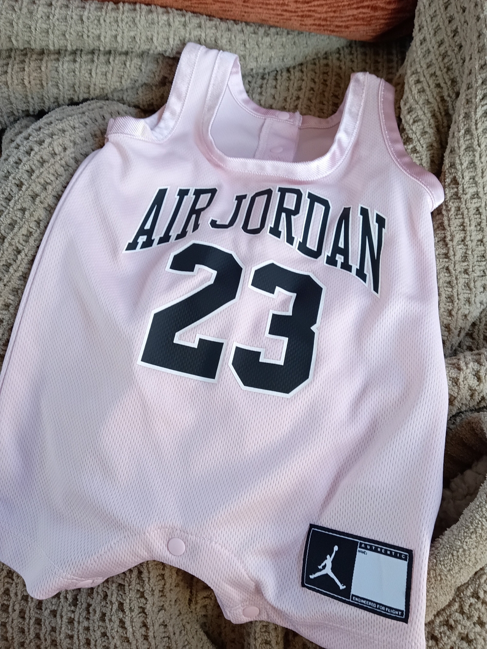Jordan Pink 23 Kids Tank Romper